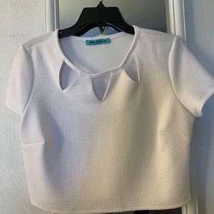 White crop top